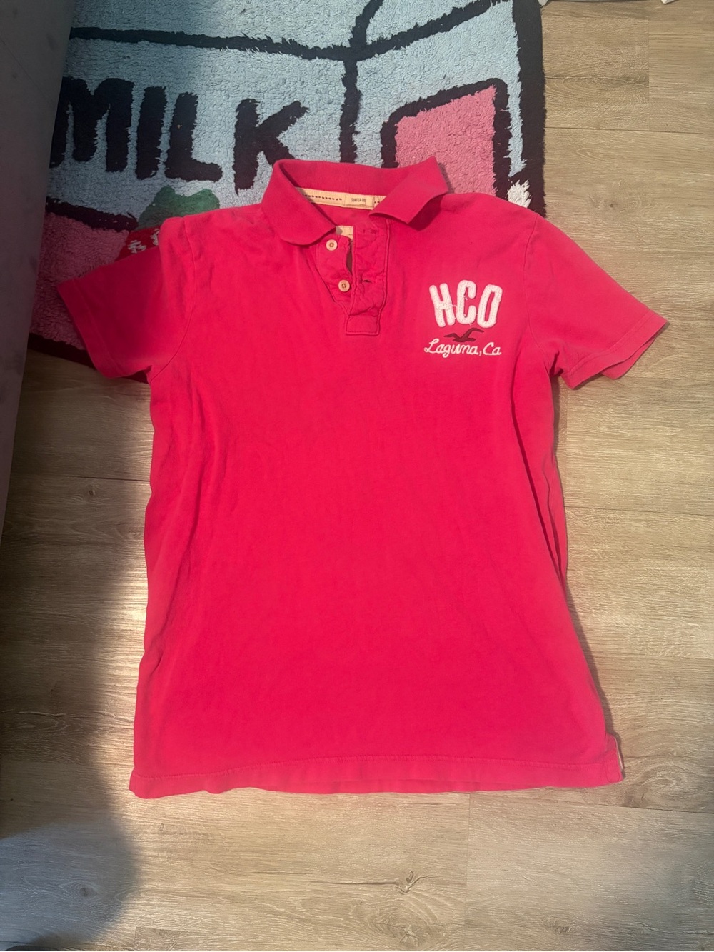 Vintage 1922 Hollister Red Polo with HCO Laguna CA Embroidery